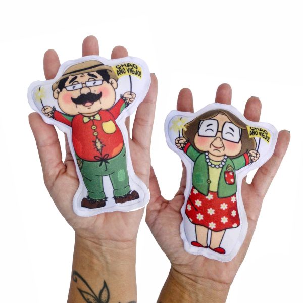 muñeco de año viejo de 14 cms ideal para anchetas